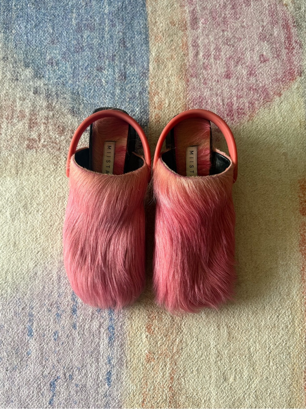 Miista Pink Furry Mule - Picture 3 of 6